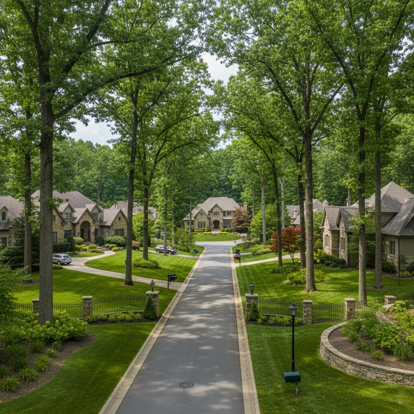 Residential street in Westmoreland County, Pennsylvania